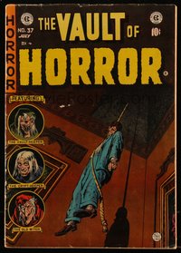 6s0053 VAULT OF HORROR #37 comic book June 1954 Johnny Craig hanged man cover, Ingels, Williamson