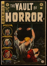 6s0055 VAULT OF HORROR #39 comic book Oct 1954 Johnny Craig cover, Reed Crandall, Krigstein, Ingels