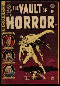 6s0056 VAULT OF HORROR #40 comic book Dec 1954 Johnny Craig cover, Bernie Krigstein, Orlando, Ingels