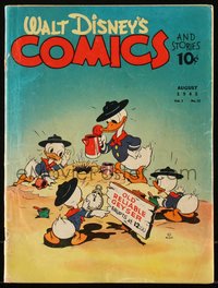 6s0469 WALT DISNEY COMICS & STORIES #11 comic book Aug 1941 Donald Duck with nephews as Boy Scouts!