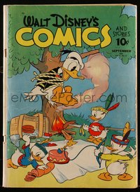 6s0482 WALT DISNEY COMICS & STORIES #24 comic book Sep 1942 Donald Duck & Native American nephews!