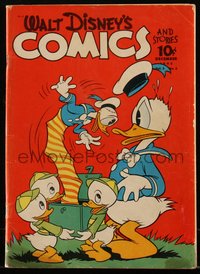 6s0485 WALT DISNEY COMICS & STORIES #27 comic book Dec 1942 Donald Duck & nephews w/jack-in-the-box!