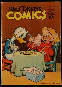 6s0505 WALT DISNEY COMICS & STORIES #47 comic book August 1944 Donald Duck & Dopey, Seven Dwarfs!