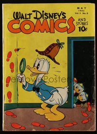 6s0514 WALT DISNEY COMICS & STORIES #56 comic book May 1945 detective Donald Duck & nephews!