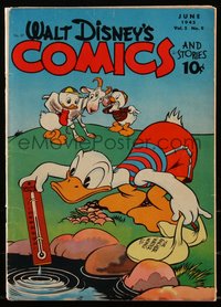 6s0515 WALT DISNEY COMICS & STORIES #57 comic book June 1945 Donald Duck & nephews, ultra rare!