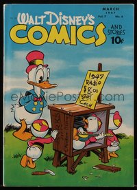 6s0532 WALT DISNEY COMICS & STORIES #78 comic book March 1947 Donald Duck & nephews in fake radio!