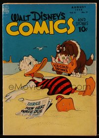 6s0549 WALT DISNEY COMICS & STORIES #95 comic book August 1948 Donald Duck melting in heat wave!