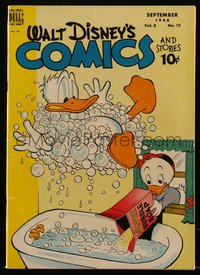 6s0550 WALT DISNEY COMICS & STORIES #96 comic book September 1948 Donald Duck & nephew bubble bath!