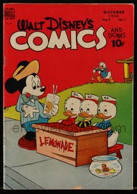 6s0551 WALT DISNEY COMICS & STORIES #97 comic book Oct 1948 Donald Duck with nephews & Mickey Mouse!
