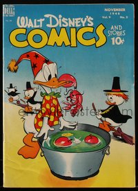 6s0552 WALT DISNEY COMICS & STORIES #98 comic book November 1948 Donald Duck & nephews, Halloween!