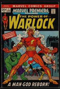 6s0325 WARLOCK #1 comic book April 1972 Gil Kane & Dan Adkins art, 1st appearance under this name!