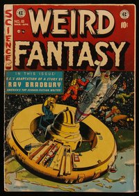 6s0099 WEIRD FANTASY #18 comic book March 1953 Ray Bradbury, art by Feldstein, Al Williamson, Krenkel