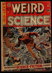 6s0112 WEIRD SCIENCE #12 comic book March 1952 art by Wally Wood, Joe Orlando, Jack Kamen!