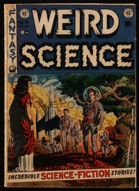 6s0114 WEIRD SCIENCE #14 comic book July 1952 art by Wally Wood, Bill Elder, Joe Orlando, Sid Check