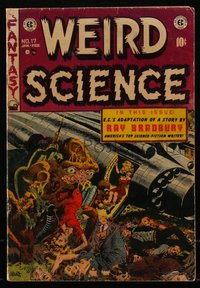 6s0117 WEIRD SCIENCE #17 comic book January 1953 Ray Bradbury, art by Wally Wood, Joe Orlando, Kamen