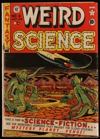 6s0107 WEIRD SCIENCE #6 comic book March 1951 art by Al Feldstein, Harvey Kurtzman, Wally Wood, Kamen