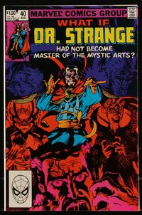 6s0366 WHAT IF #40 comic book August 1983 Dr. Strange hadn't done mystic arts cover art by Golden!