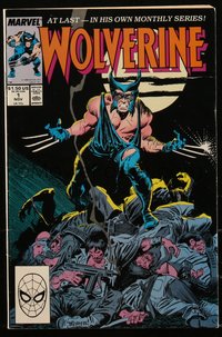 6s0326 WOLVERINE #1 comic book November 1988 art by John Buscema & Klaus Janson, Black Blade!