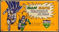 6s0587 BATMAN 24x44 advertising poster 1966 Slam Bang Vanilla Ice Cream by All Star, ultra rare!