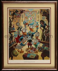 6s0578 CARL BARKS framed signed #318/345 18x24 art print 1984 In Uncle Walt's Collectery, ultra rare!