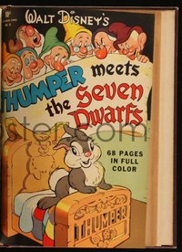 6s0568 DELL COMICS BOUND VOLUME hardcover bound volume of comic books 1942 Four Color #15 to 19!