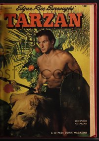 6s0428 TARZAN hardcover bound volume of comic books 1952 #34 to #39 of 52-page Dell Comics!