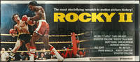 6t0304 ROCKY II 24sh 1979 Sylvester Stallone & Carl Weathers fighting in ring, boxing sequel, rare!