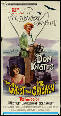 6t0331 GHOST & MR. CHICKEN 3sh 1966 scared Don Knotts fighting spooks, kooks, and crooks!