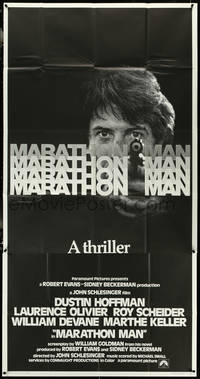 6t0341 MARATHON MAN int'l 3sh 1976 cool image of Dustin Hoffman, John Schlesinger classic thriller!