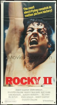 6t0345 ROCKY II int'l 3sh 1979 best completely different c/u of Sylvester Stallone after fight!