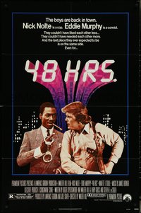 6t0979 48 HRS. 1sh 1982 Nick Nolte is a cop who hates Eddie Murphy who is a convict!