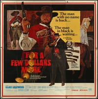 6t0306 FOR A FEW DOLLARS MORE 6sh 1967 Leone's Per qualche dollaro in piu, Clint Eastwood classic!