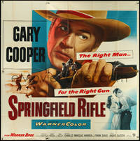 6t0314 SPRINGFIELD RIFLE 6sh 1952 Gary Cooper w/ rifle, the right man for the right gun, ultra rare!