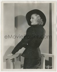 6t1530 20 MILLION SWEETHEARTS 8x10.25 still 1934 great portrait of Ginger Rogers in cool suit & hat!