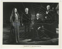 6t0074 CARROLL BORLAND signed 8x10 still R1972 with Bela Lugosi behind web in Mark of the Vampire!