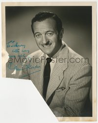 6t0079 DAVID NIVEN signed 7x9 radio publicity still 1960 great NBC portrait by Elmer Holloway!