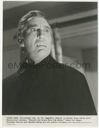 6t1546 DRACULA HAS RISEN FROM THE GRAVE 7.5x9.75 still 1969 great c/u of vampire Christopher Lee!