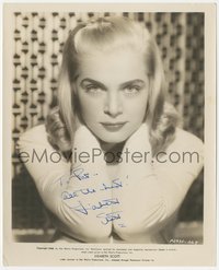 6t0098 LIZABETH SCOTT signed 8x10 still 1948 wonderful studio portrait at Hal Wallis Productions!