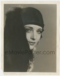 6t1590 RACKETEER 8x10.25 still 1929 close portrait of Carole Lombard with fur by William E. Thomas!