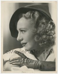 6t1595 ROMANCE IN MANHATTAN 8x10.25 still 1935 profile portrait of Ginger Rogers by John Miehle!