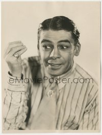 6t1599 SCARFACE 8x10 key book still 1932 great close up of Paul Muni showing his scarred cheek!