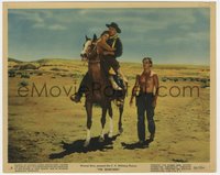 6t1600 SEARCHERS color 8x10 still #6 1956 John Wayne & Natalie Wood on horse by barechested Hunter!