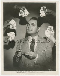 6t1603 SMART MONEY 8x10.25 still 1931 Edward G. Robinson surrounded by five winning poker hands!