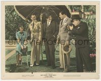 6t1605 STAR IS BORN color 8x10 still 1937 Fredric March & Menjou watch Janet Gaynor's picture taken!