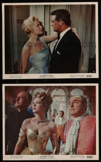 6t1665 TO CATCH A THIEF 2 color 8x10 stills 1955 beautiful Grace Kelly & Cary Grant, Alfred Hitchcock!