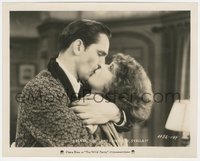 6t1615 WILD PARTY 8.25x10.25 still 1929 Fredric March hates & loves Clara Bow as he kisses her!