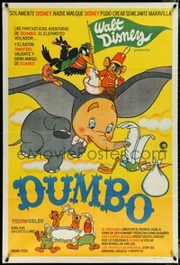 6t0404 DUMBO Argentinean R1970s different art from Walt Disney circus elephant classic, ultra rare!