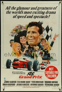 6t0549 GRAND PRIX Aust 1sh 1967 Formula One race car driver James Garner, rare!