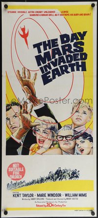 6t0484 DAY MARS INVADED EARTH Aust daybill 1963 their brains were destroyed by alien super-minds!