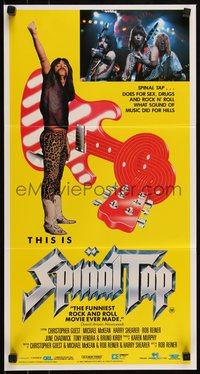 6t0530 THIS IS SPINAL TAP Aust daybill 1985 Rob Reiner rock & roll cult classic, different image!